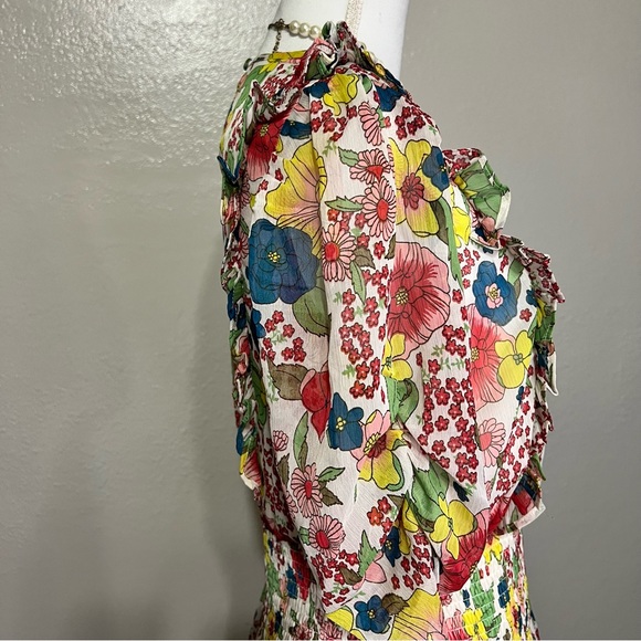 WALTER BAKER Women’s Lucia Dress Floral Print Short Size Large - Picture 7 of 12